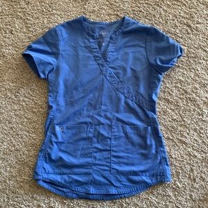 NRG Blue Scrub Top